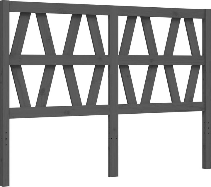 Image du produit VidaXL Massivholzbett mit Kopfteil Weiss 5FT King Size (150 x 200 cm)