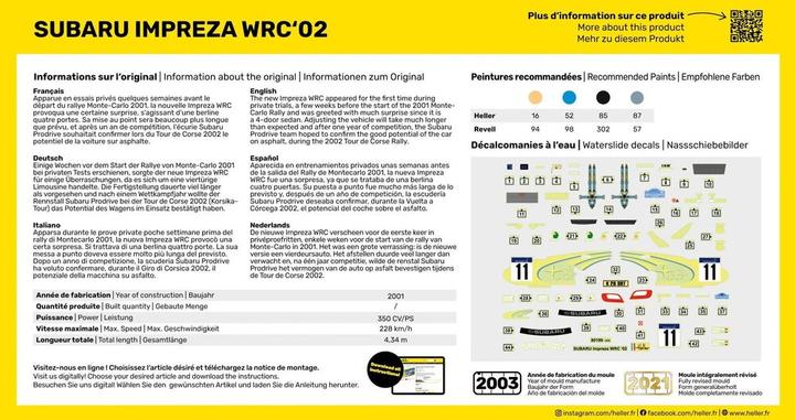 Nährwerte und Zutaten Heller STARTER KIT Impreza WRC'02