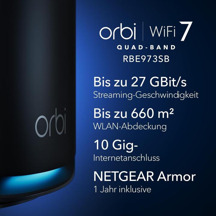 Actual product image Netgear Mesh system Orbi 970 RBE973SB-100EUS set of 3