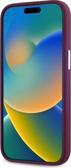 Image du produit Lacoste LCHMP15SSMAR iPhone 15 6.1" bordeaux hardcase Silicone Croco Logo MagSafe (Apple iPhone 15)