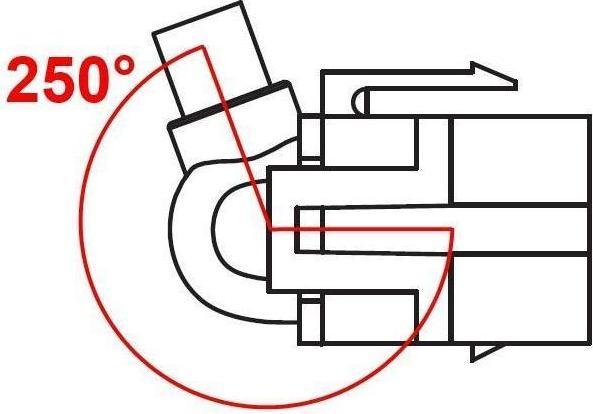 Actual product image Delock Keystone module USB 2.0 A socket to USB Type-C plug 250° (1.50 m, USB 2.0)