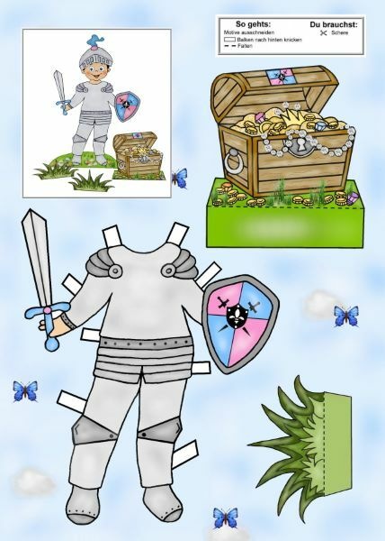 Produktbild Das Ausschneide-Bastelbuch – Burgfräulein & Ritterschloss