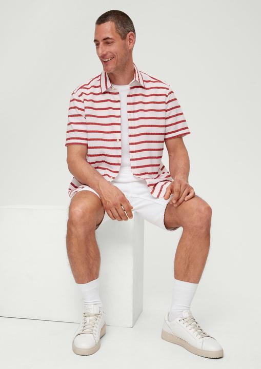 Immagine prodotto s.Oliver Hemd Regular: Kurzarmhemd im Streifendesign (3XL)