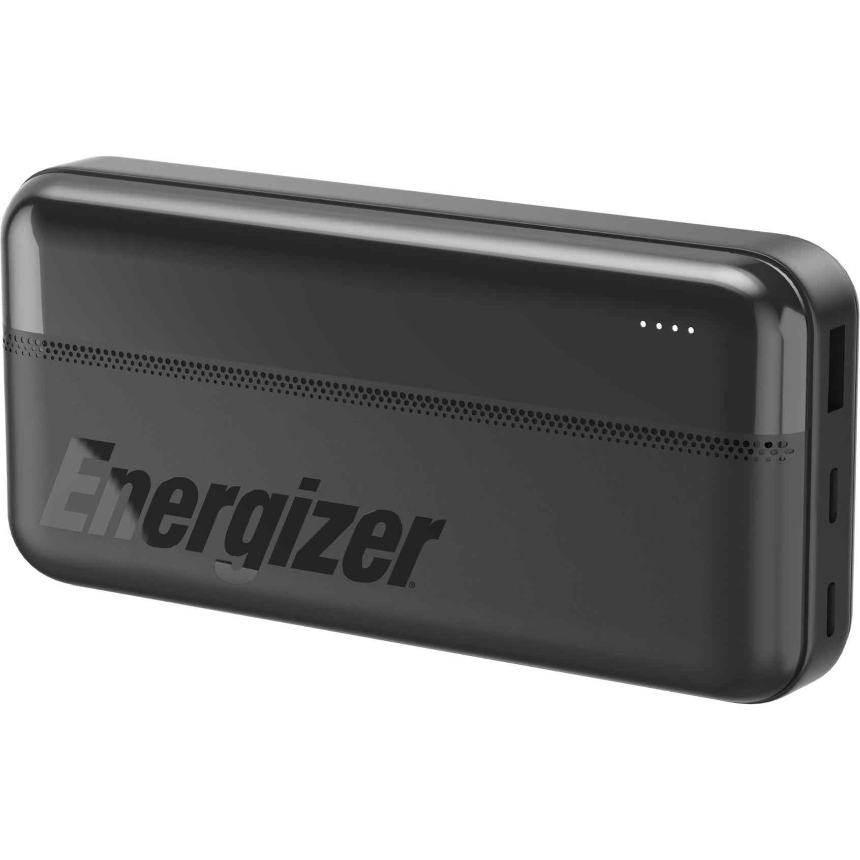 Energizer Powerbank 20000 mAh 15W UE20050CC schwarz (20000 mAh), Powerbank, Schwarz