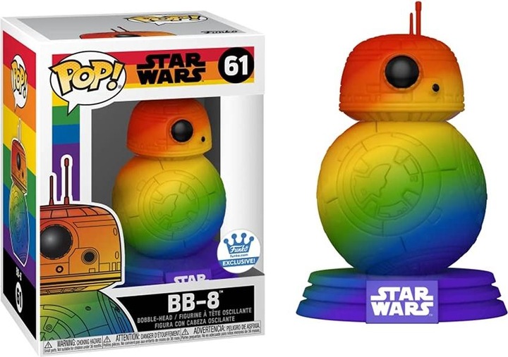 Image du produit Funko POP! Star Wars Fierté Arc-en-Ciel BB-8