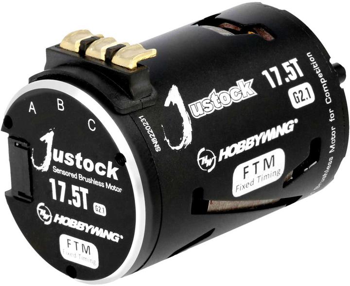 Actual product image Hobbywing Xerun Justock Combo G3S with 17.5 Turn 2450kV for 1:10 Stock