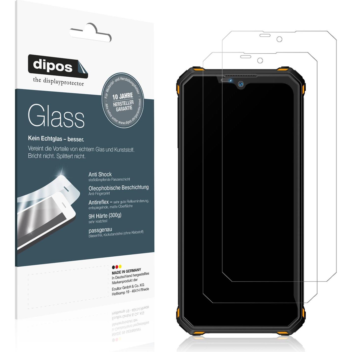 Dipos Displayschutz Anti-Shock (1 Stück, Oukitel WP15), Smartphone Schutzfolie, Transparent