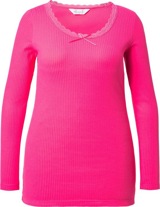 Produktbild Miamoda Rippshirt, Slim Fit, weiter Ausschnitt mit Spitze (60)