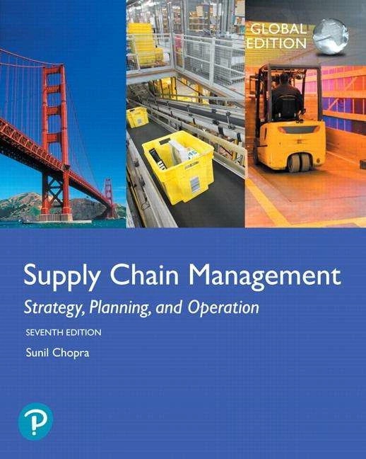 Immagine prodotto Chopra:Supply Chain Management: Strategy (Inglese, Sunil Chopra, 2019)