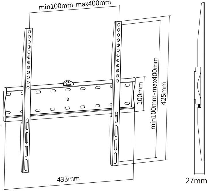 Immagine prodotto Value TV-Wandhalterung (Muro, 55", 40 kg)