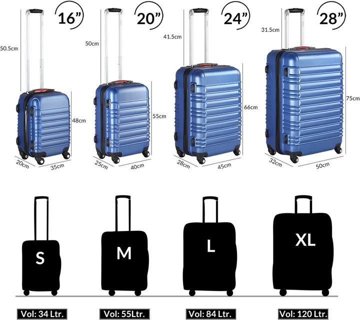 Image du produit Monzana Hartschalenkoffer (120 l)
