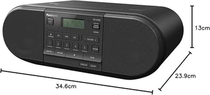 Actual product image Panasonic RX-D550E-K (FM, KW, Bluetooth)