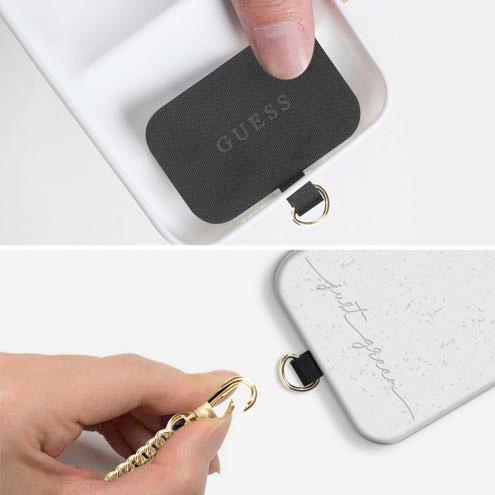 Actual product image Guess Crossbody Strap PU 4G Chain - gold / beige