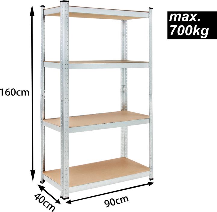 Actual product image Monzana 2x heavy duty shelf
