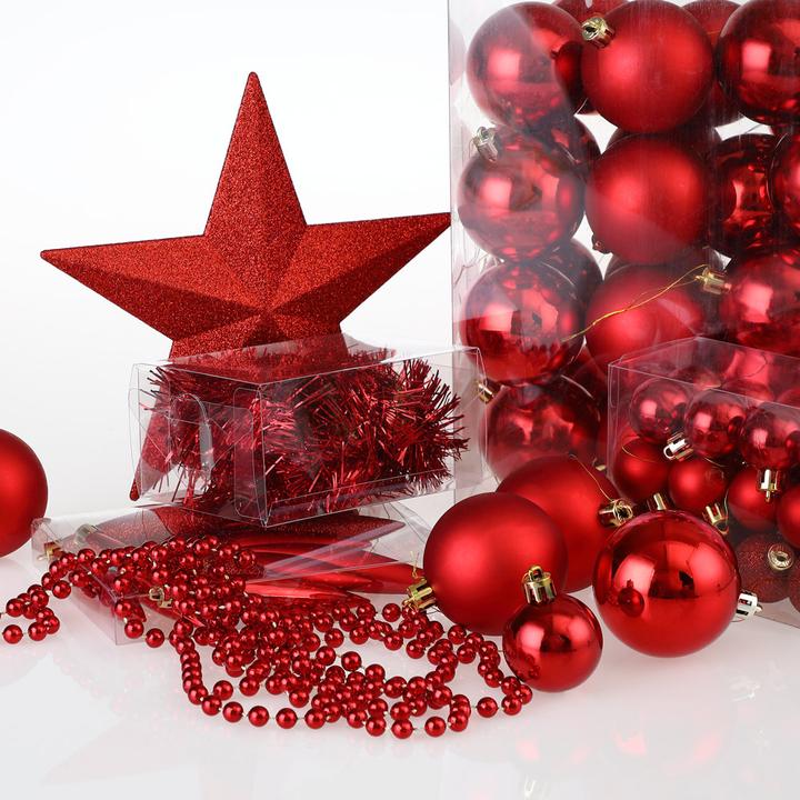 Image du produit Deuba Décorations pour l'arbre de Noël 77 pcs (77 -pièce)
