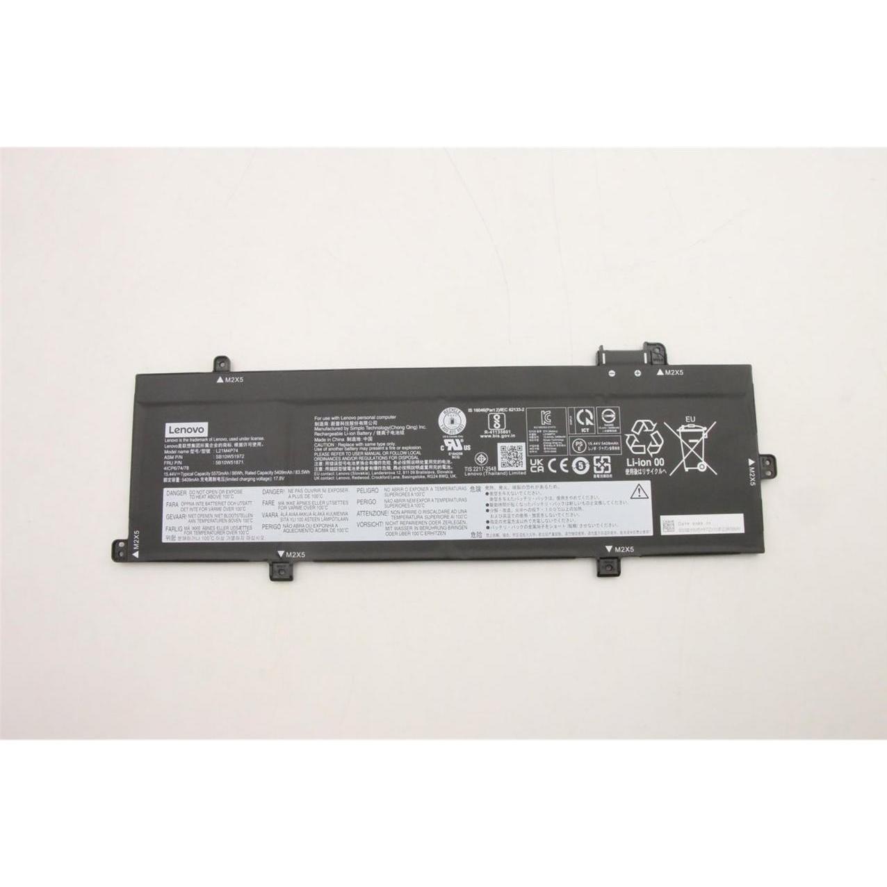 Lenovo BATTERY Internal, 4c, 86Wh (4 Zellen), Notebook Akku