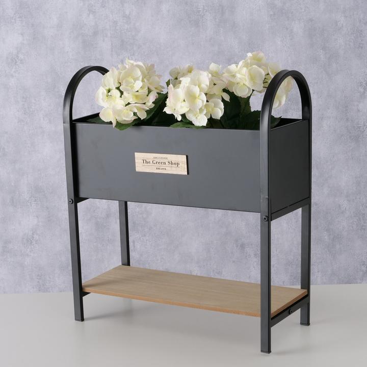 Produktbild Boltze Home Pflanzentopfhalter Zora 50 x 21 x 57 cm, Natur/Schwarz (21 cm)