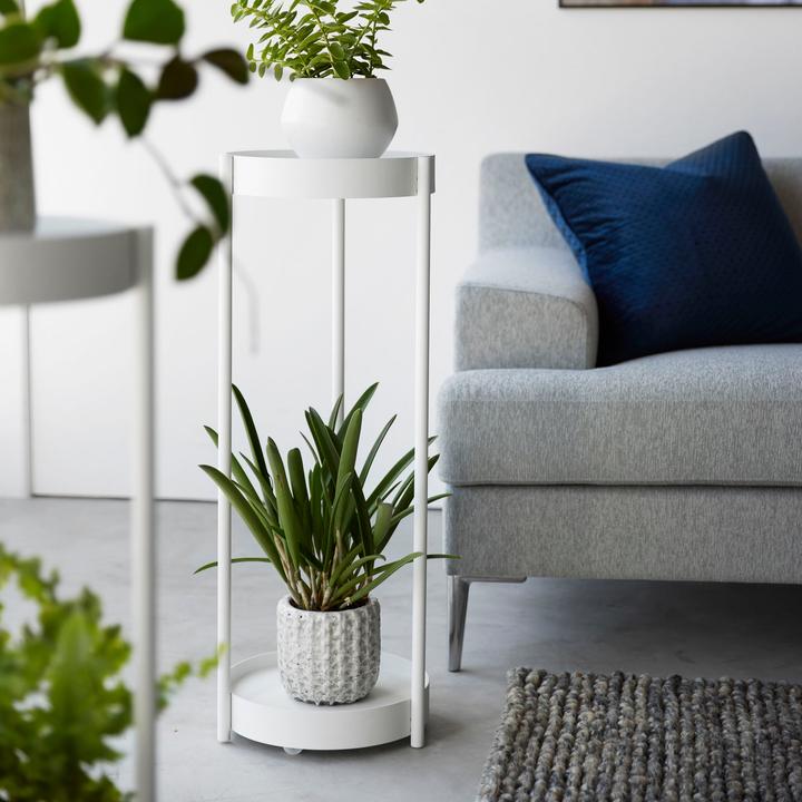 Actual product image Yamazaki 2-tier plant stand with castors TOWER