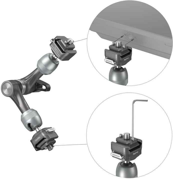Image du produit SmallRig HawkLock H21 Quick Release Rosette Magic Arm (7") 4490