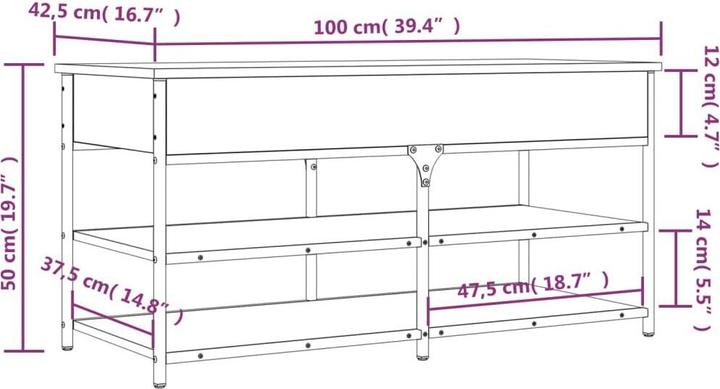 Image du produit vidaXL Grayson (100 x 42.5 x 50 cm)