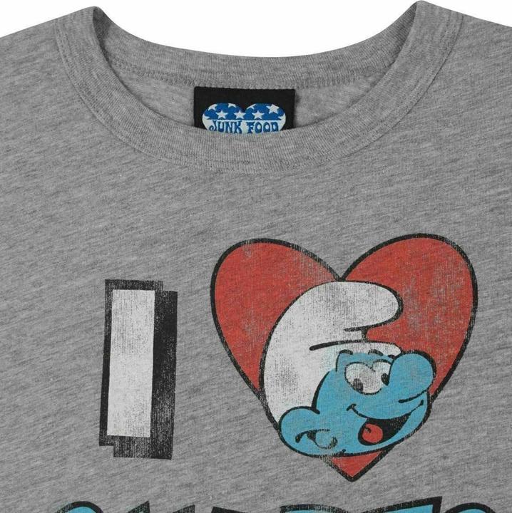 Actual product image Junk Food I Love Smurfs Tshirt (S)