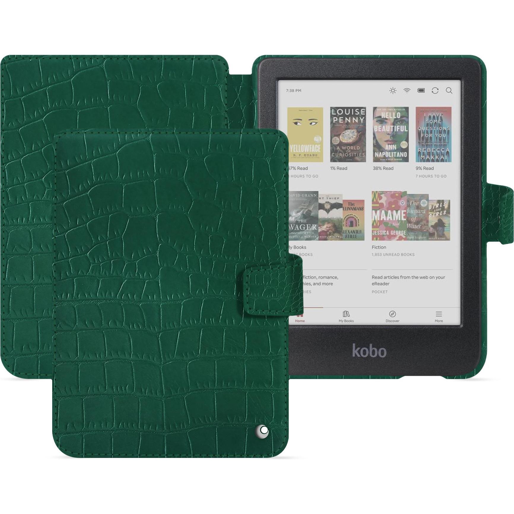 Noreve Lederschutzhülle Kobo Clara 2E (Kobo Clara 2e), Tablet Hülle, Grün