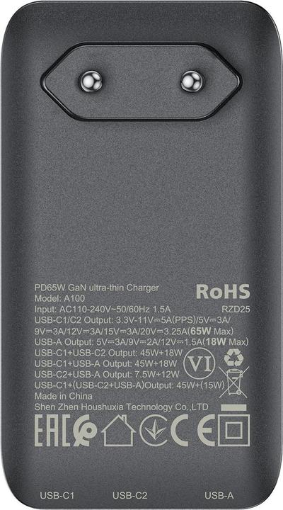 Actual product image Acefast A100 (65 W)