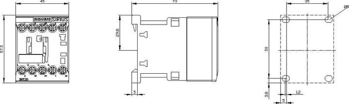 Produktbild Siemens Contactor 5.5kW 230V 4P 2NO+2NC S00