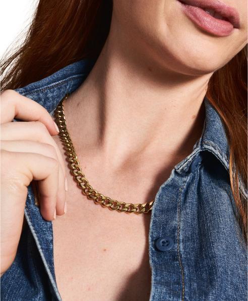 Actual product image Fossil Jewelry (Stainless steel, 48 cm)
