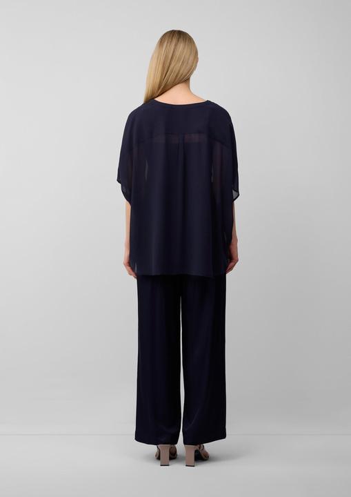 Actual product image S.Oliver Bluse Transparente Poncho-Bluse aus Chiffon (38)