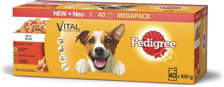 Pedigree Beutel in Gelée (Adult, 40 Stk., 4000 g)