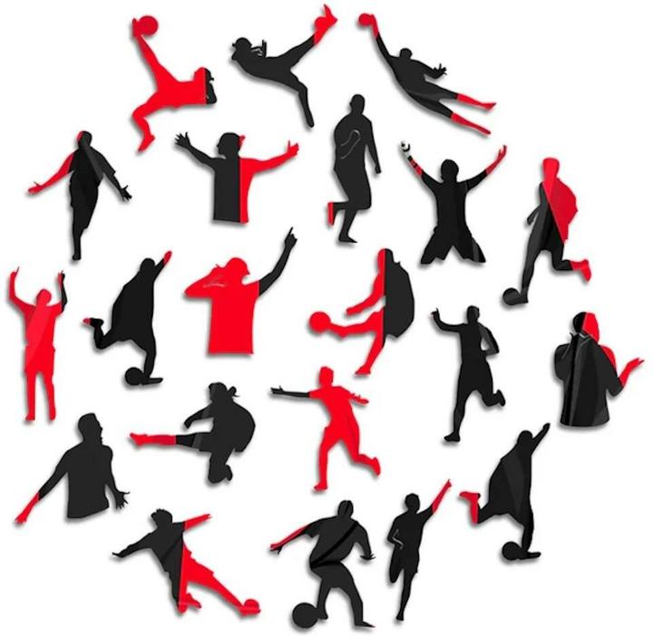 Actual product image Iconic AC Milan - Jersey - Wooden Puzzle Size S (150 pieces) (150 pieces)