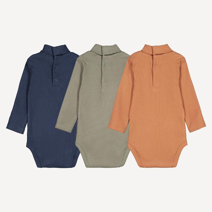 Actual product image La Redoute Collections 3er-Pack Bodys mit Stehkragen (92)