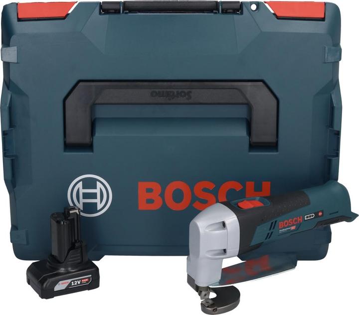 Actual product image Bosch Professional Bosch GSC 12V-13 Battery Sheet Metal Shears 12V with hexagonal key + 1x rechargeable battery 6.0 Ah