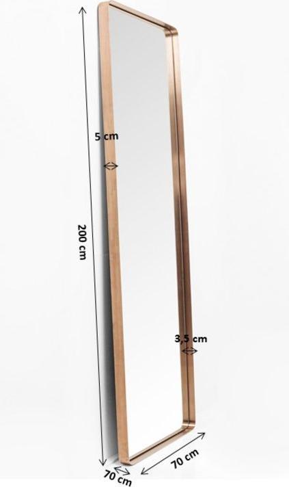 Immagine prodotto Kare Design Specchio Curve Rettangolare Rame 200x70cm (70 x 200 cm)