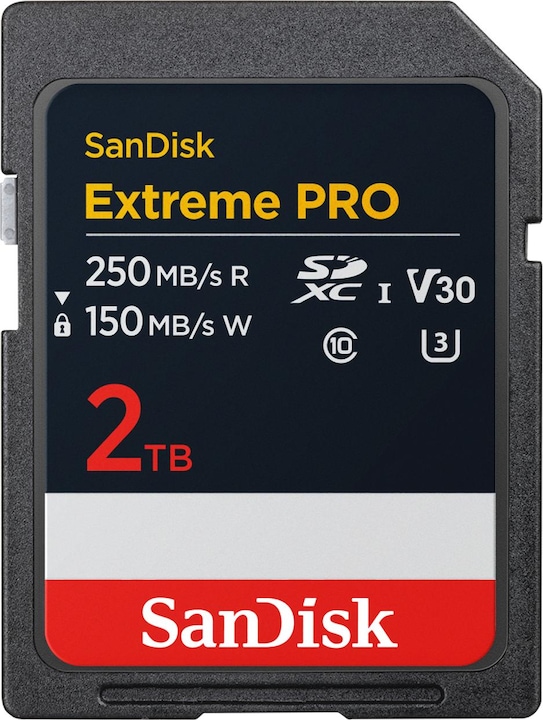 Actual product image SanDisk Extreme PRO UHS-I V30 (2000 GB, SDXC, U3, UHS-I)
