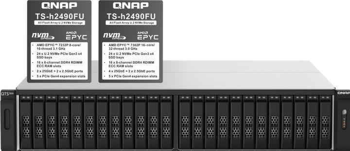 Image du produit QNAP TS-h2490FU-7302P-256G (0 TB)