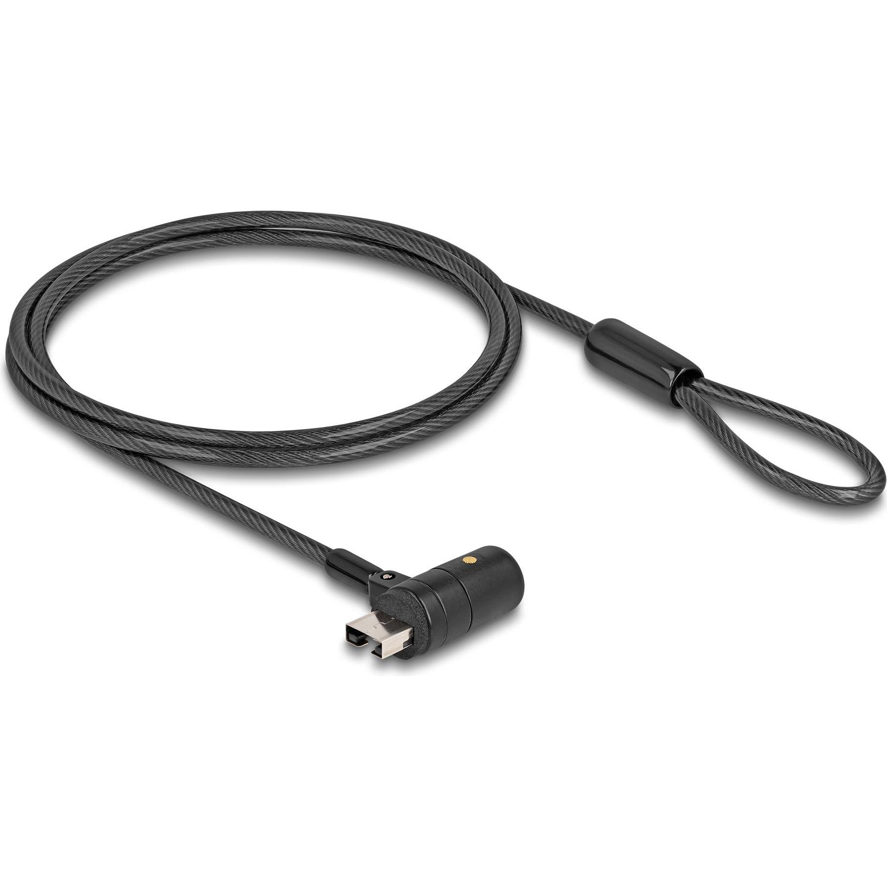Navilock Delock Notebook Sicherungskabel für USB Typ-A Buchse mit Schlüssel, Notebook Security, Schwarz