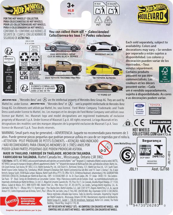 Actual product image Hot Wheels Boulevard Vehicle, 1 Premium 1:64 Scale Car, Toy for Collectors