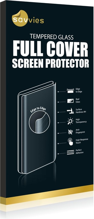 Produktbild Savvies Full-Screen Displayschutz Panzerglas Schutzglas (1 Stück, Huawei P30 Pro New Edition)