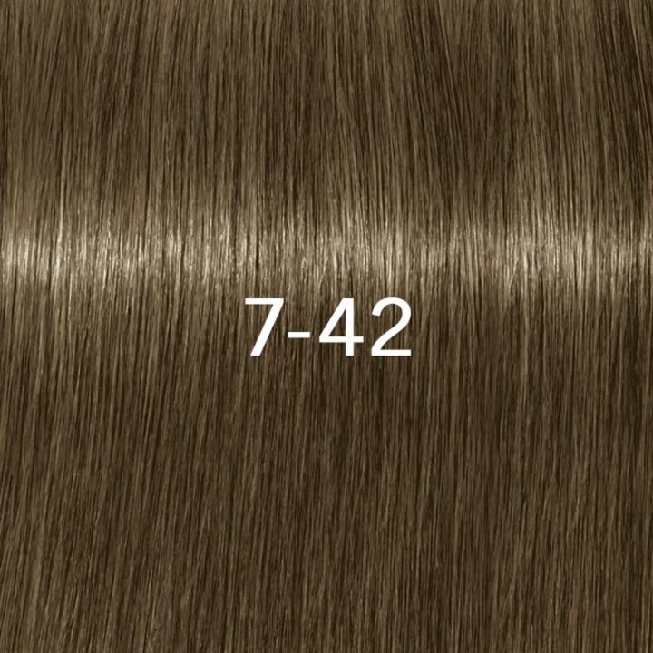 Actual product image Schwarzkopf Igora Zero AMM - 7-42 Medium Blonde Beige Ash (7-42 Medium Blond Beige Ash)