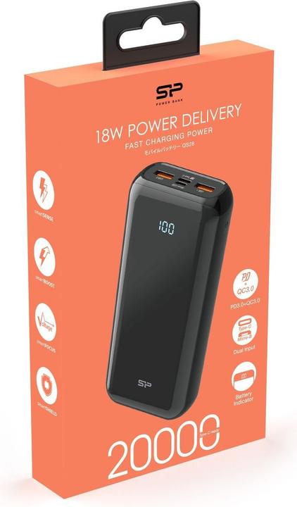 Actual product image Silicon Power QS28 (20000 mAh, 18 W, 74 Wh)