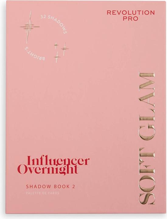 Actual product image Makeup Revolution Influencer Overnight Shadow Book (2 Soft Glam)