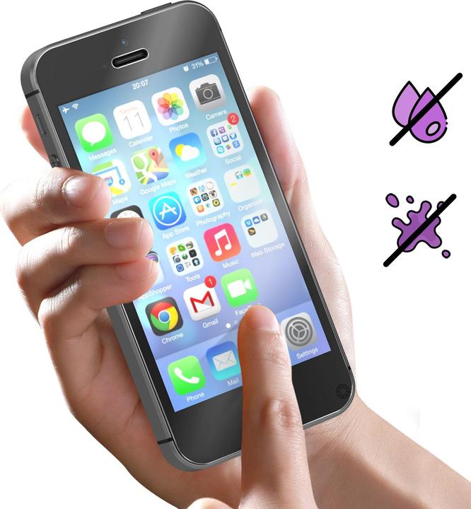 Actual product image Bigben Connected Glass screen protector (1 Piece, Apple iPhone SE)
