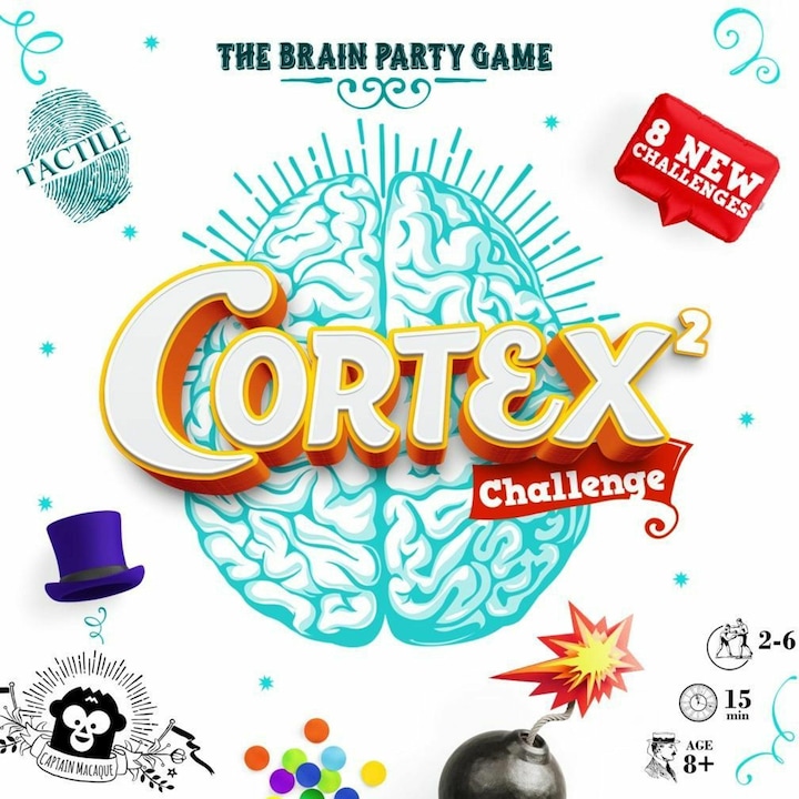 Immagine prodotto Asmodée MAC0008 - Cortex 2 Challenge, gioco di carte, per 2-6 giocatori, da 8 anni (Francese)