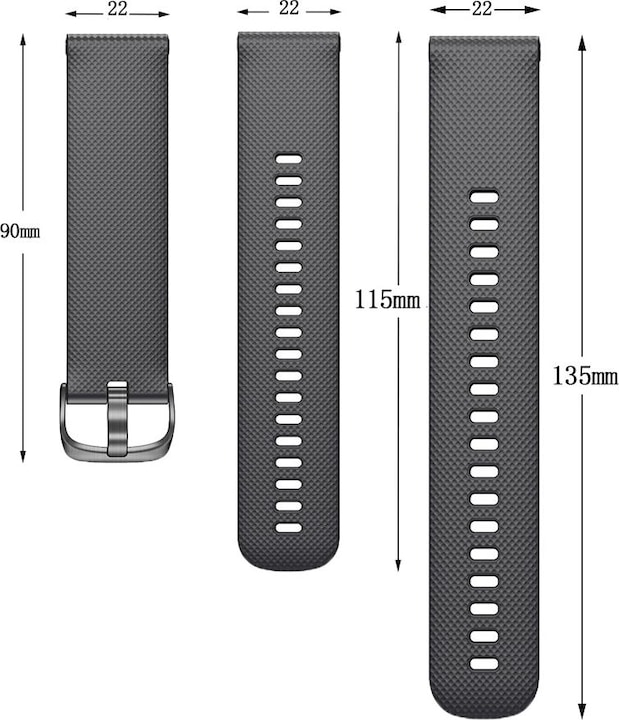 Produktbild Deltalabs Quick Change Schnellwechsel Armband zu Garmin (22 mm, Silikon)