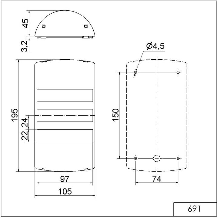 Image du produit Werma Colonne de signalisation 24 V/DC lumière permanente, feu clignotant IP65