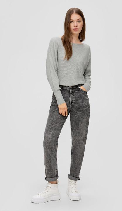 Produktbild s.Oliver Strickpullover Rippstrickpulli mit Fledermausarm (XXL)