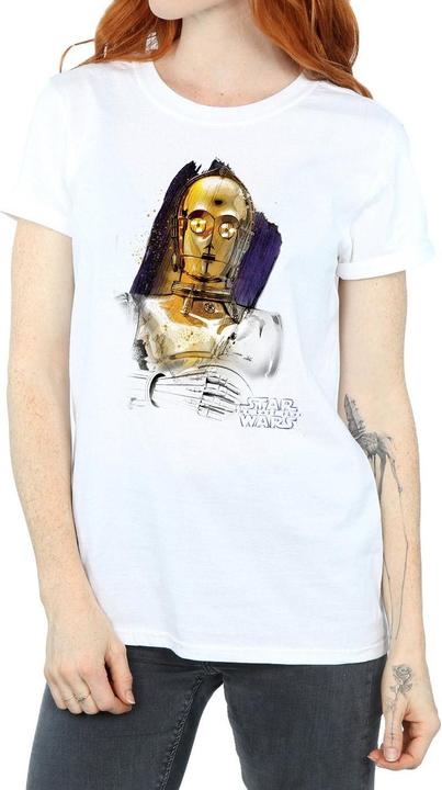 Image du produit Star Wars - T-shirt THE LAST JEDI C-3PO BRUSHED - Femme (S)