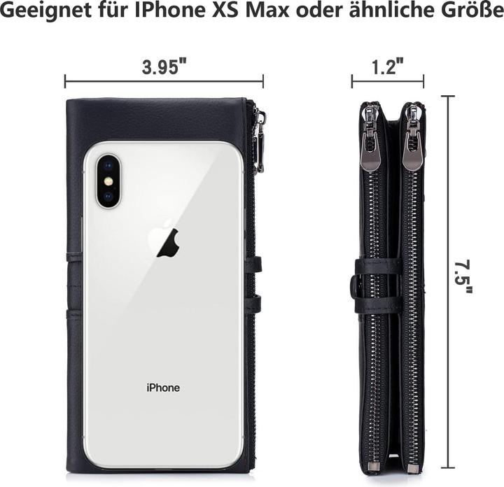 Produktbild Only-Bags.Store Grosse Vintage Brieftasche Leder Brieftasche mit RFID-Schutz - Brieftasche mit 13 Kartenfächern mit